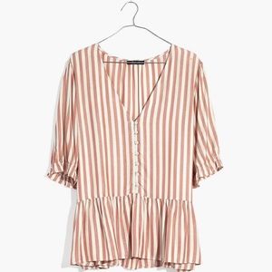NWOT striped Madewell top